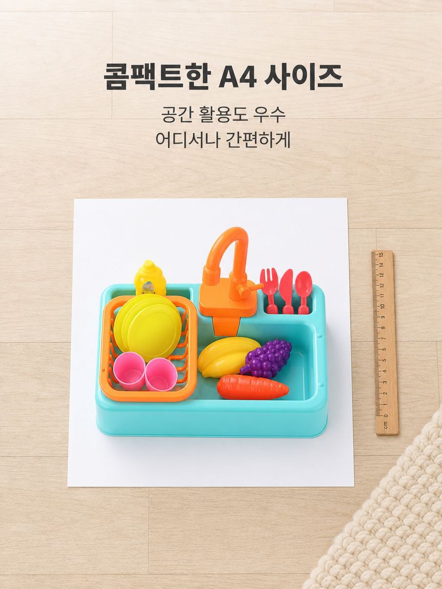 어린이 주방 설거지 장난감