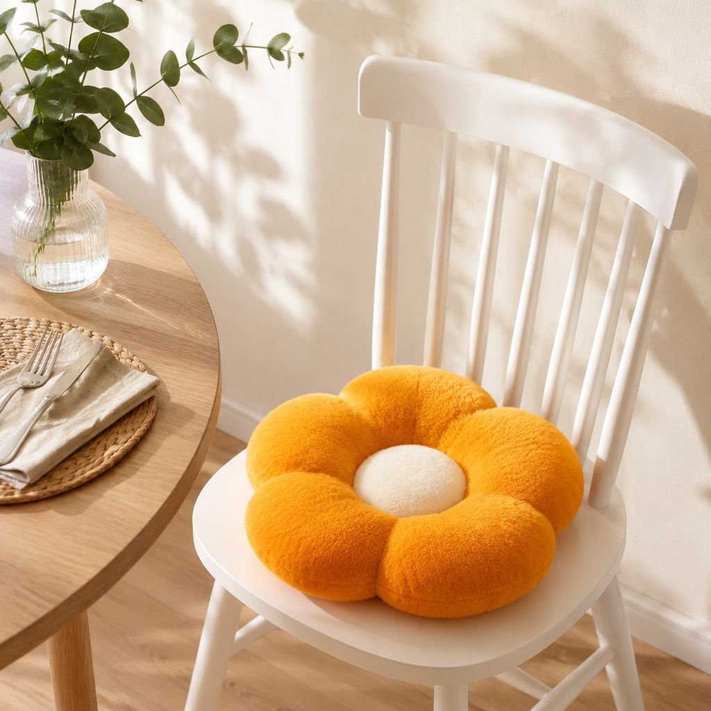 Cute and refreshing sunflower cushion