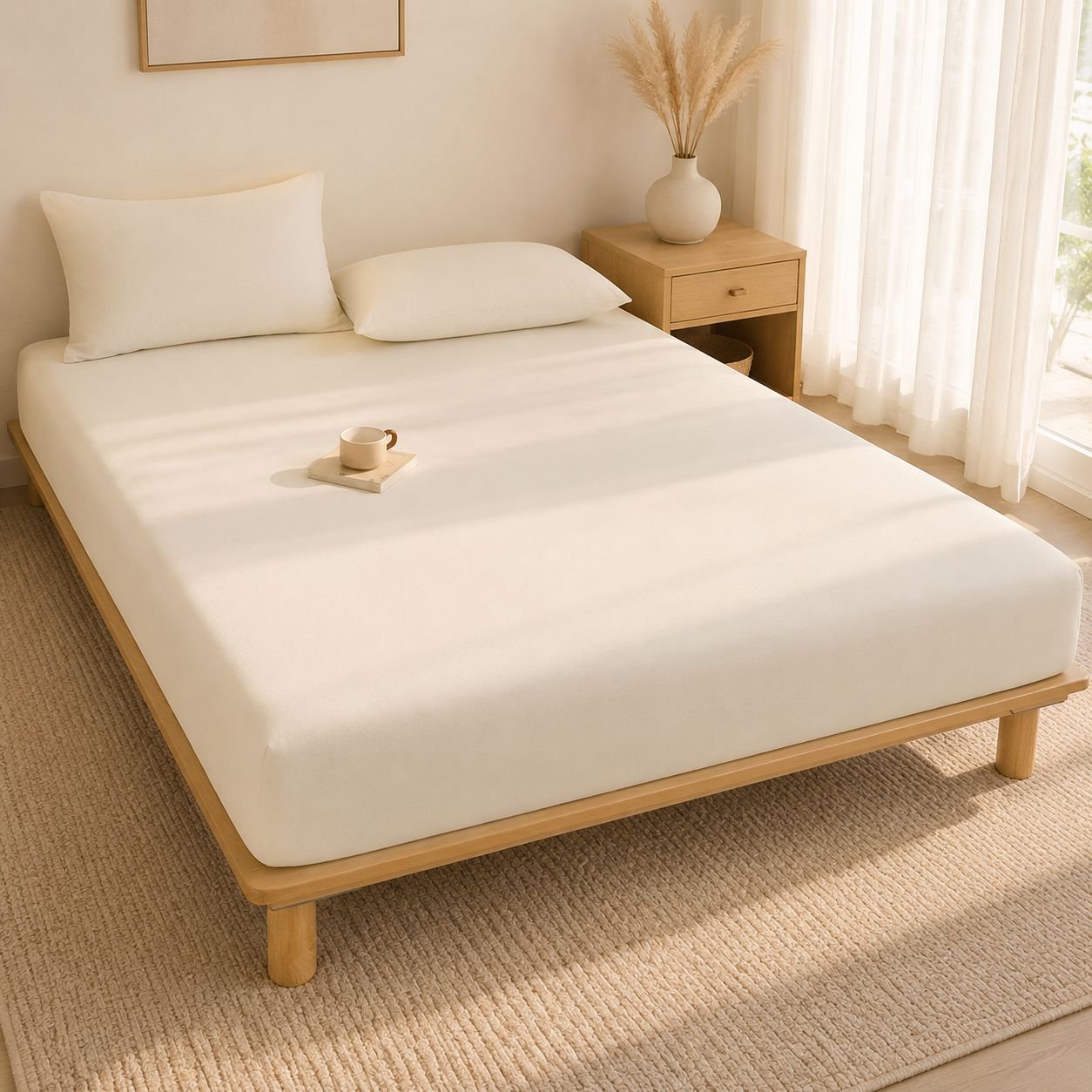 Allinclusive bedspread bedspread Washable and brushed Comfortable sleep time Elastic straps Flip Mat