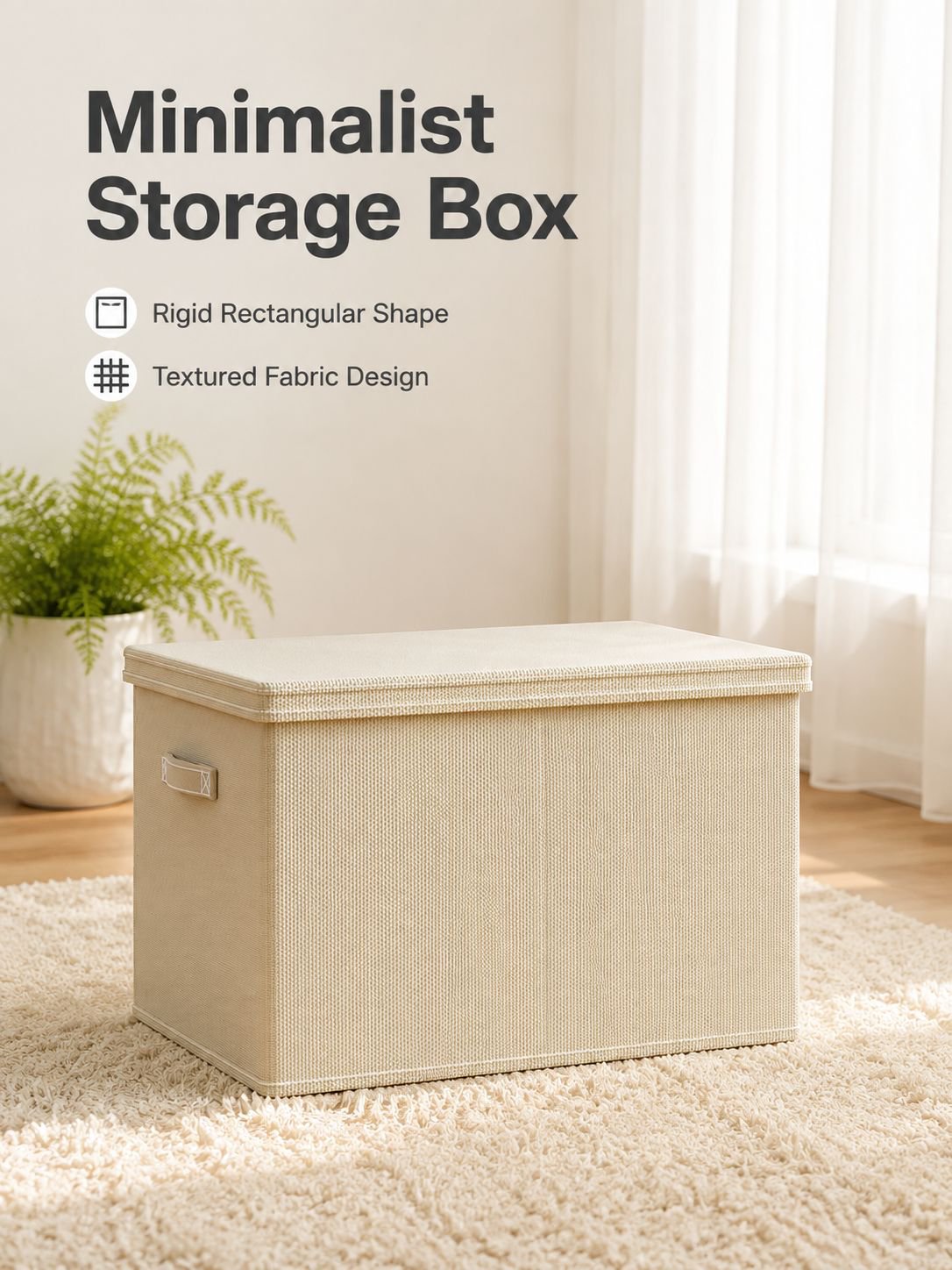 Large Capacity Fabric Foldable Storage Box Closet Organizer Bin
