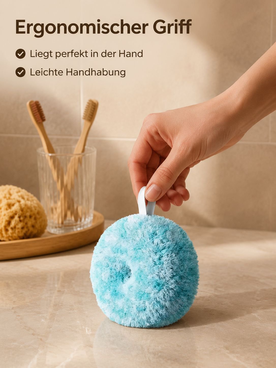 Effizienter antibakterieller Reinigungsball für das Badezimmer