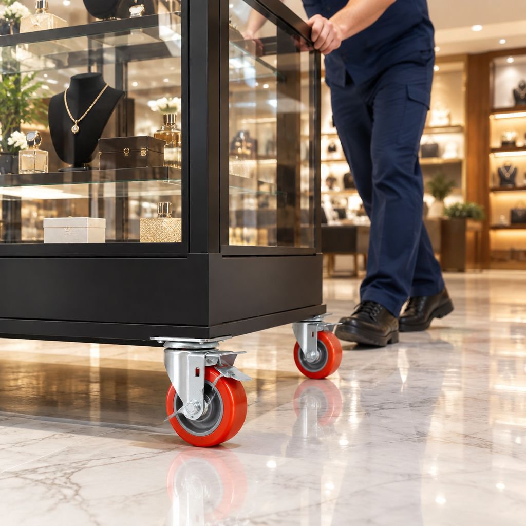 Easy-install swivel caster wheels for home and office furniture