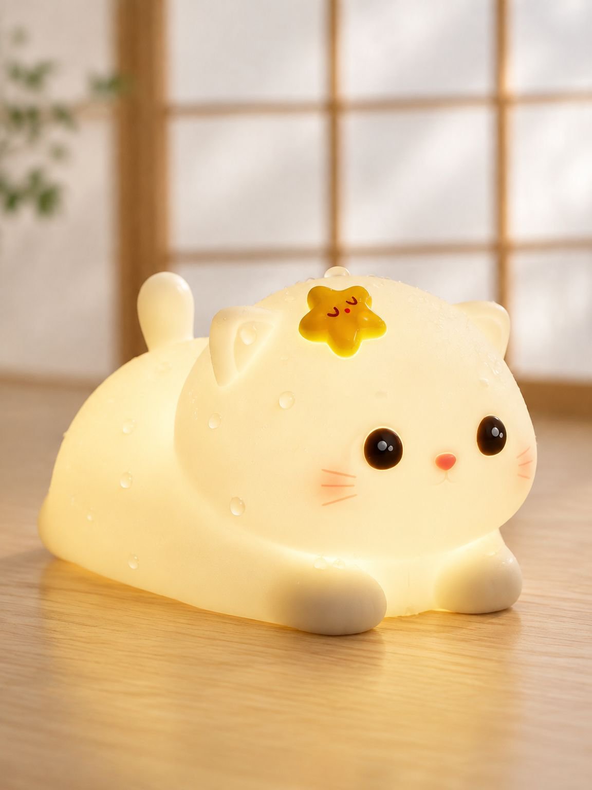 JMY-고양이 램프の操作ボタンアップ画像