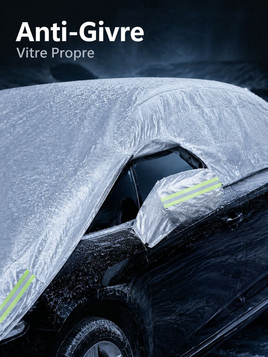 Housse de voiture, demi-couverture, isolation thermique, protection solaire, protection contre la pl