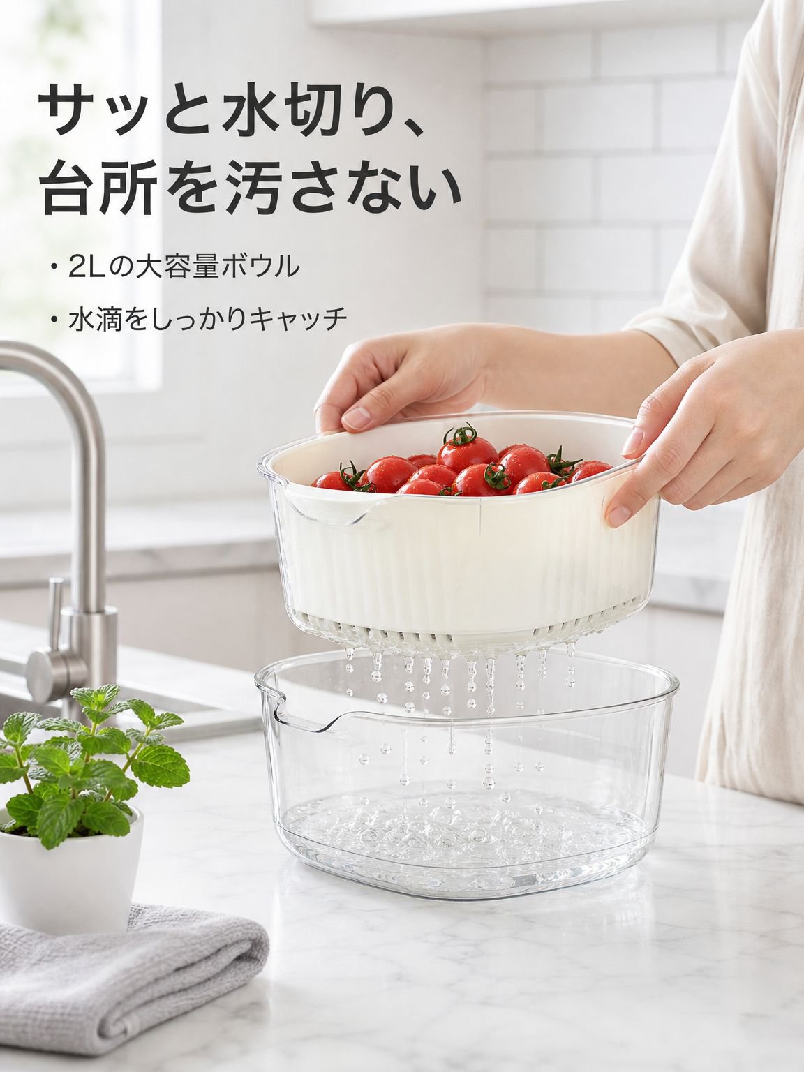 新作特大サイズ家庭用キッチン野菜洗いバスケット