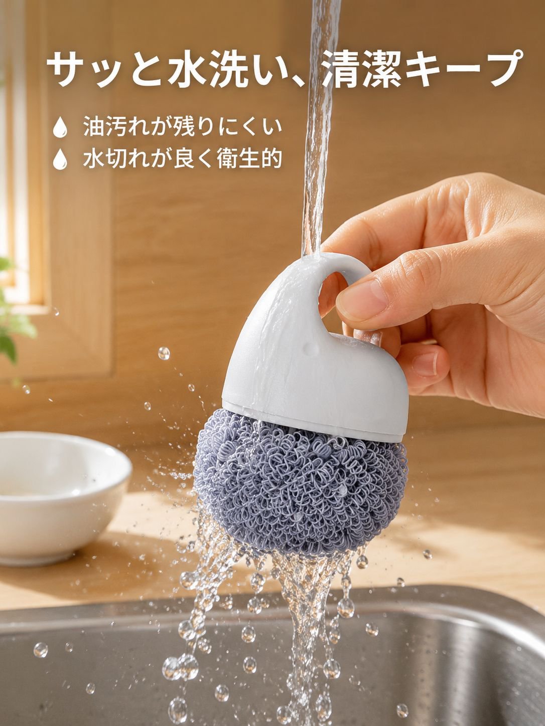 短い柄のクリーニングボール