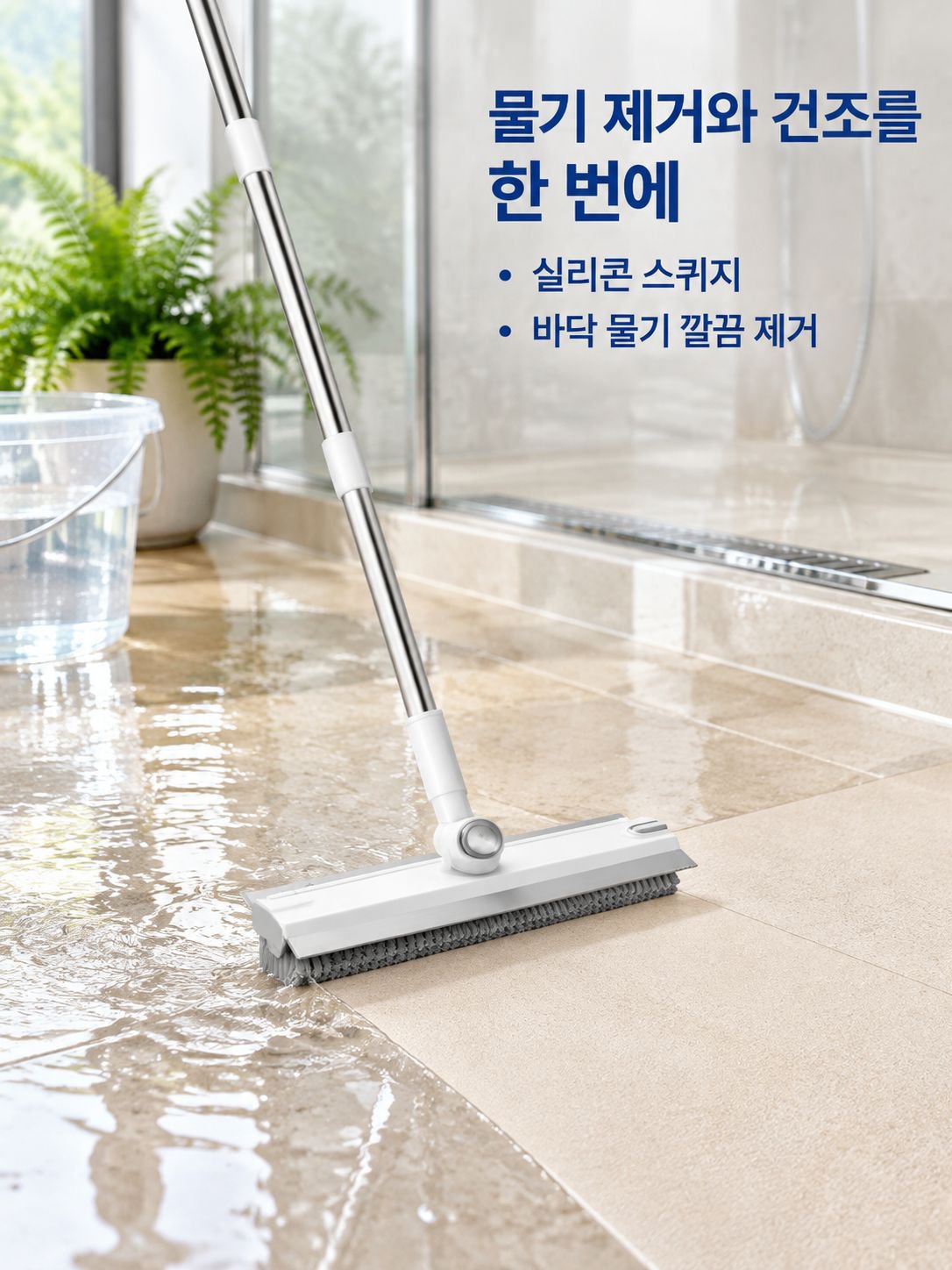 틈새용 뻣뻣한 털 회전 브러시