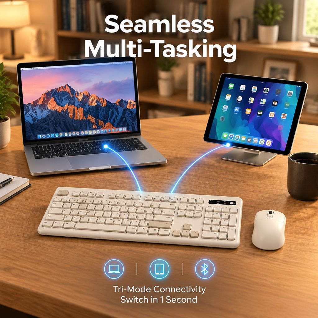 Wireless Keyboard and Mouse Combo