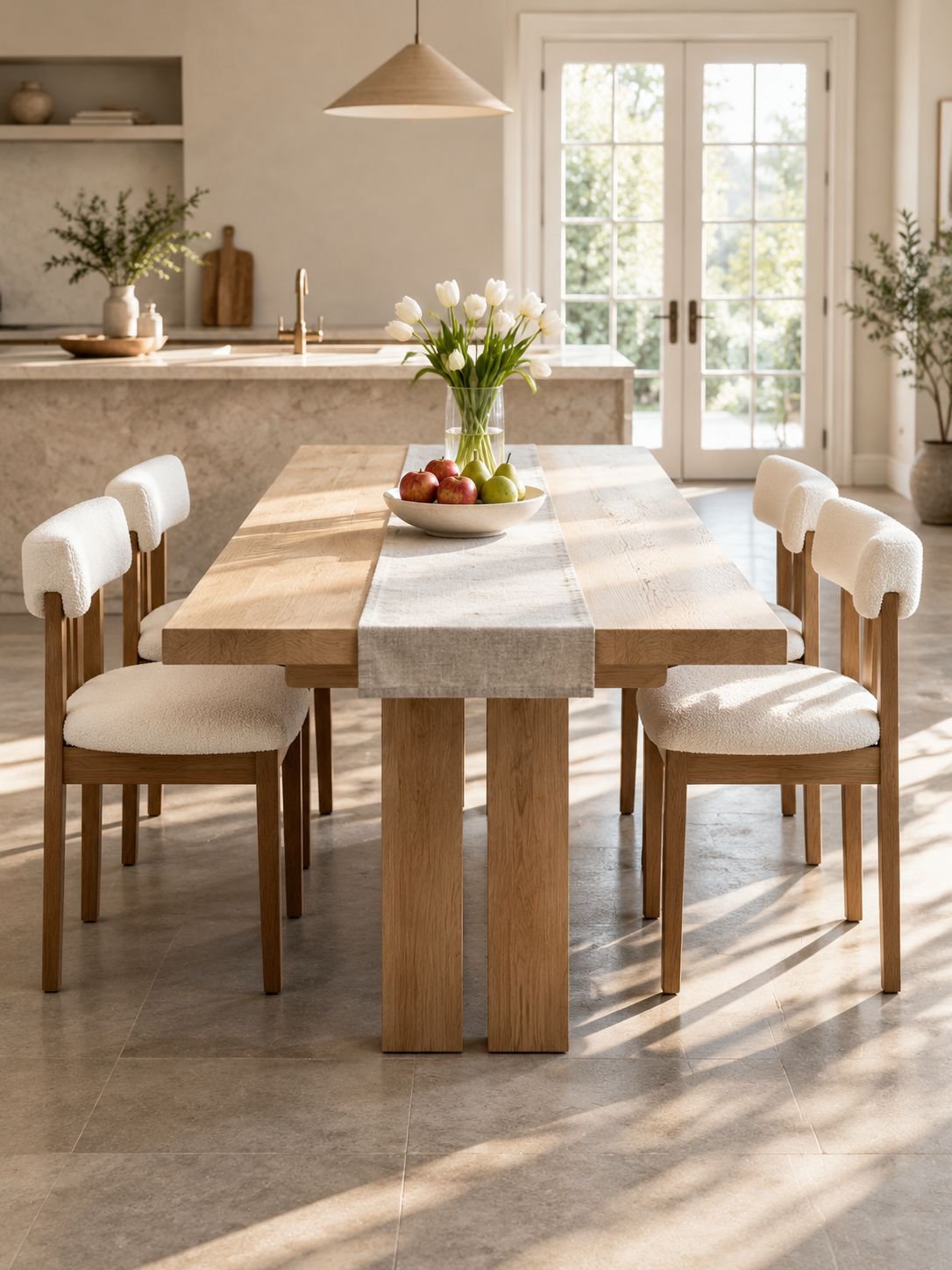 Ensemble de chaises vintage en bois massif
