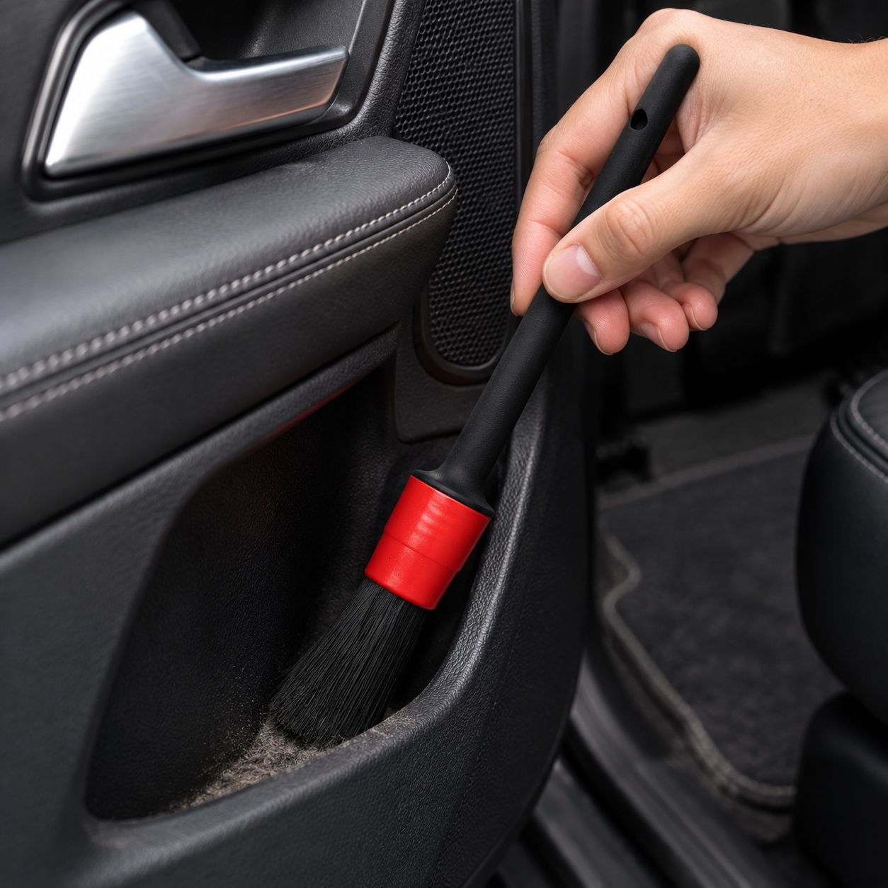 car cleaning tools for dashboard, vents, and crevices