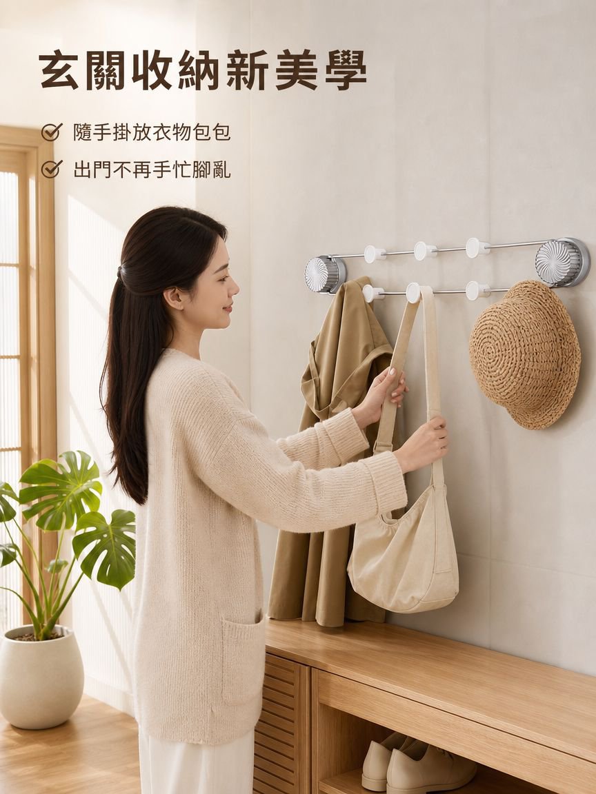 免打孔吸盤不銹鋼排鉤