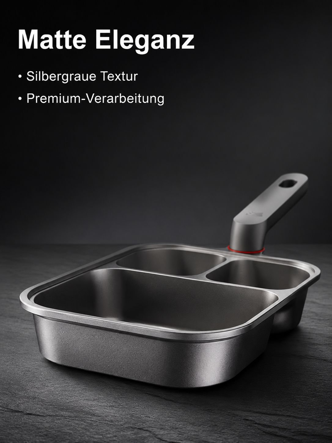 3-in-1 Frühstückskocher mit Eierbratpfanne
