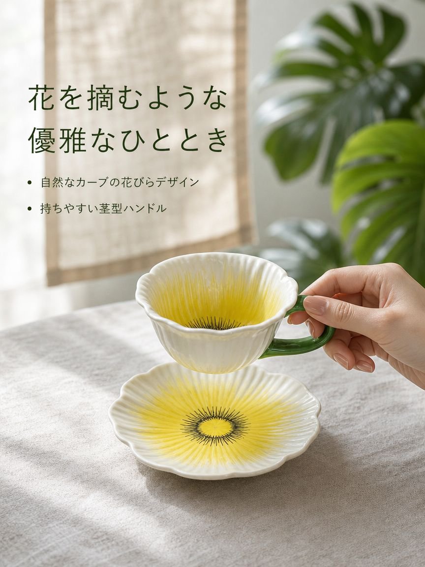 陶器のコーヒーカップ