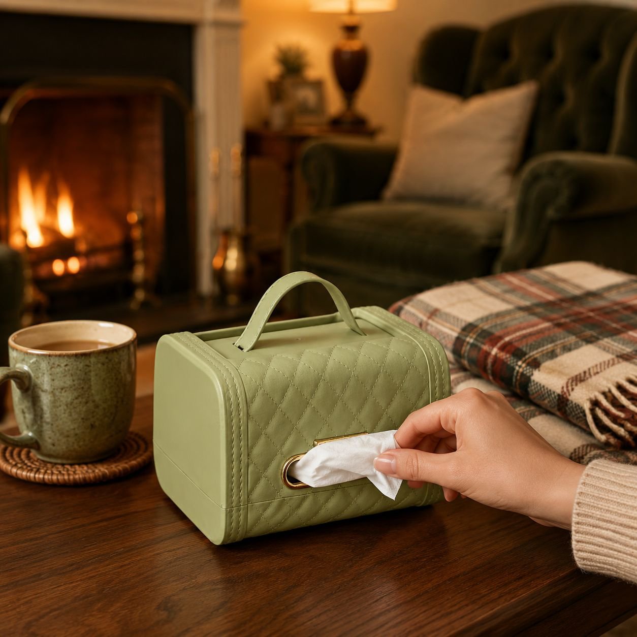 Home Living Room Decorative Tissue Storage Handbag