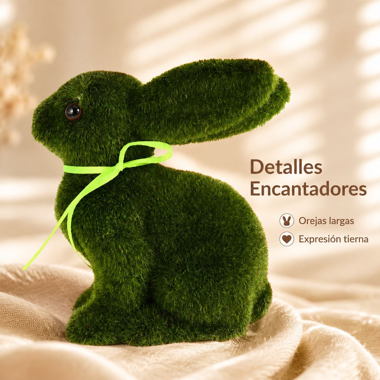 Conejito de felpa decorativo para Pascua