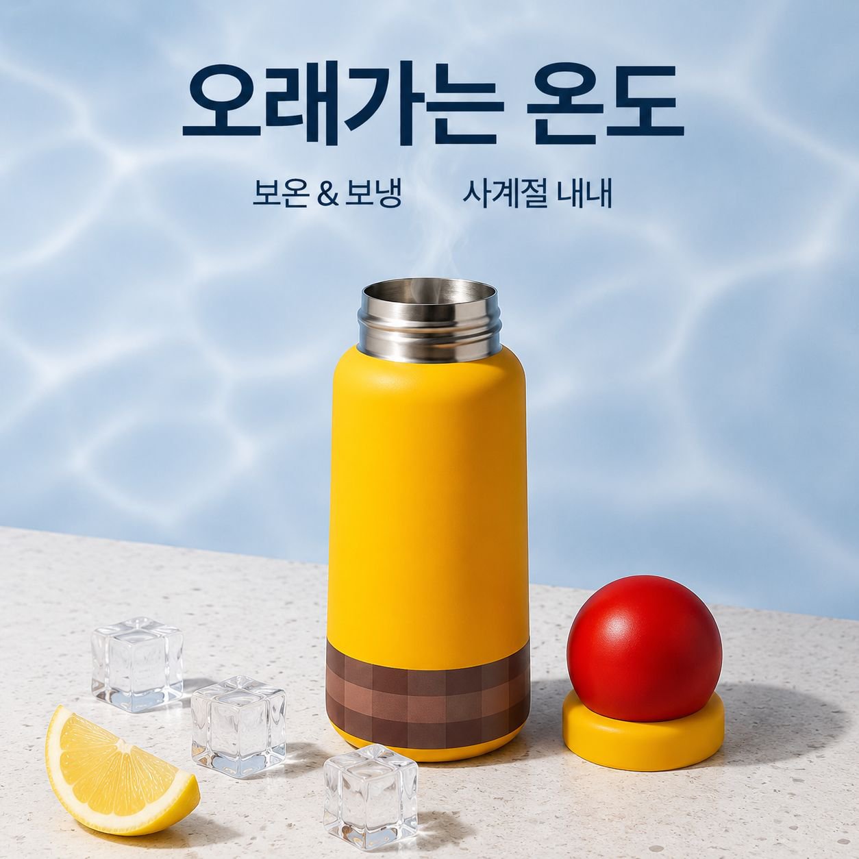 작고 휴대하기 좋은 보온병