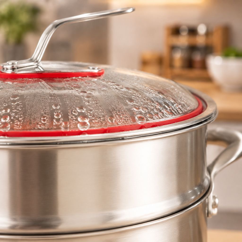Triple Stock Pot aus Edelstahl – verdickt und langlebig