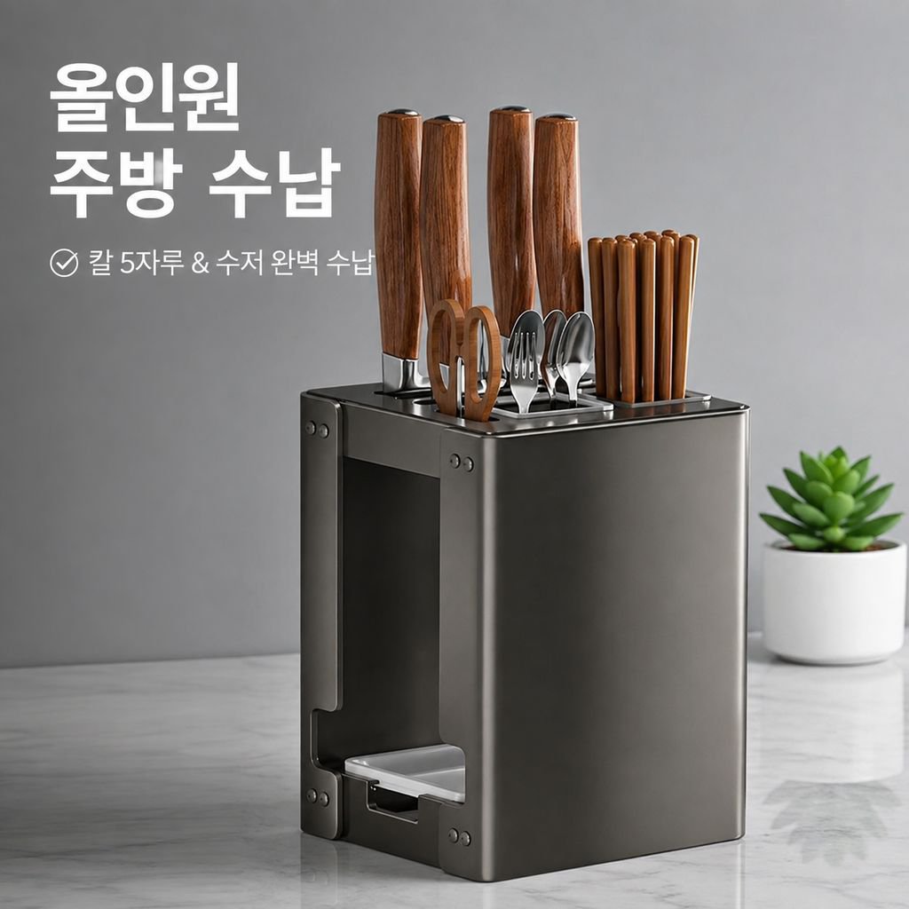 주방 다기능 칼꽂이 정리대