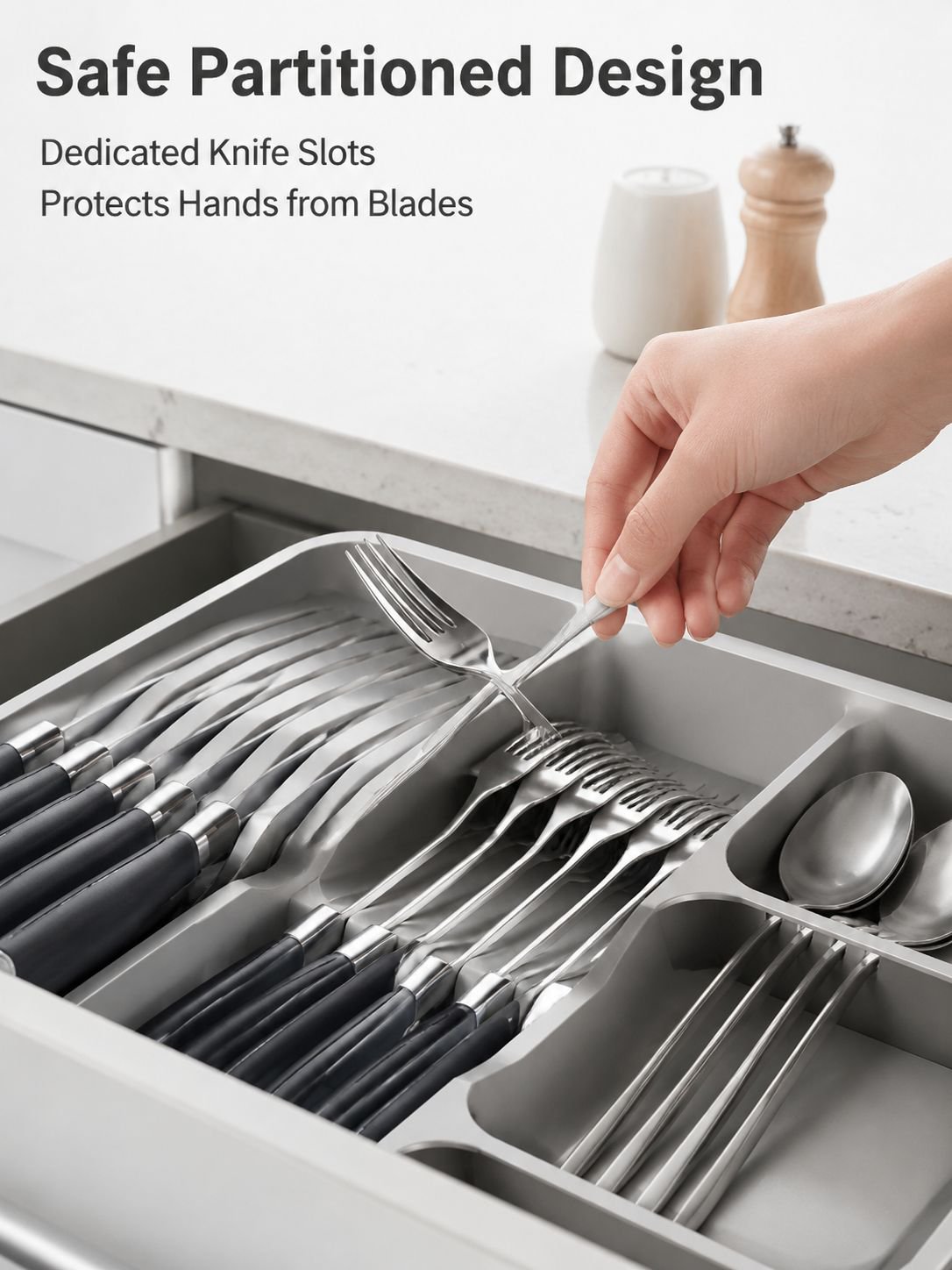 Organizer for Kitchen Drawer Cutlery