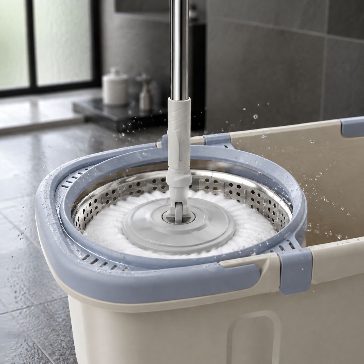 Hand-Free Spinning Mop Bucket Set