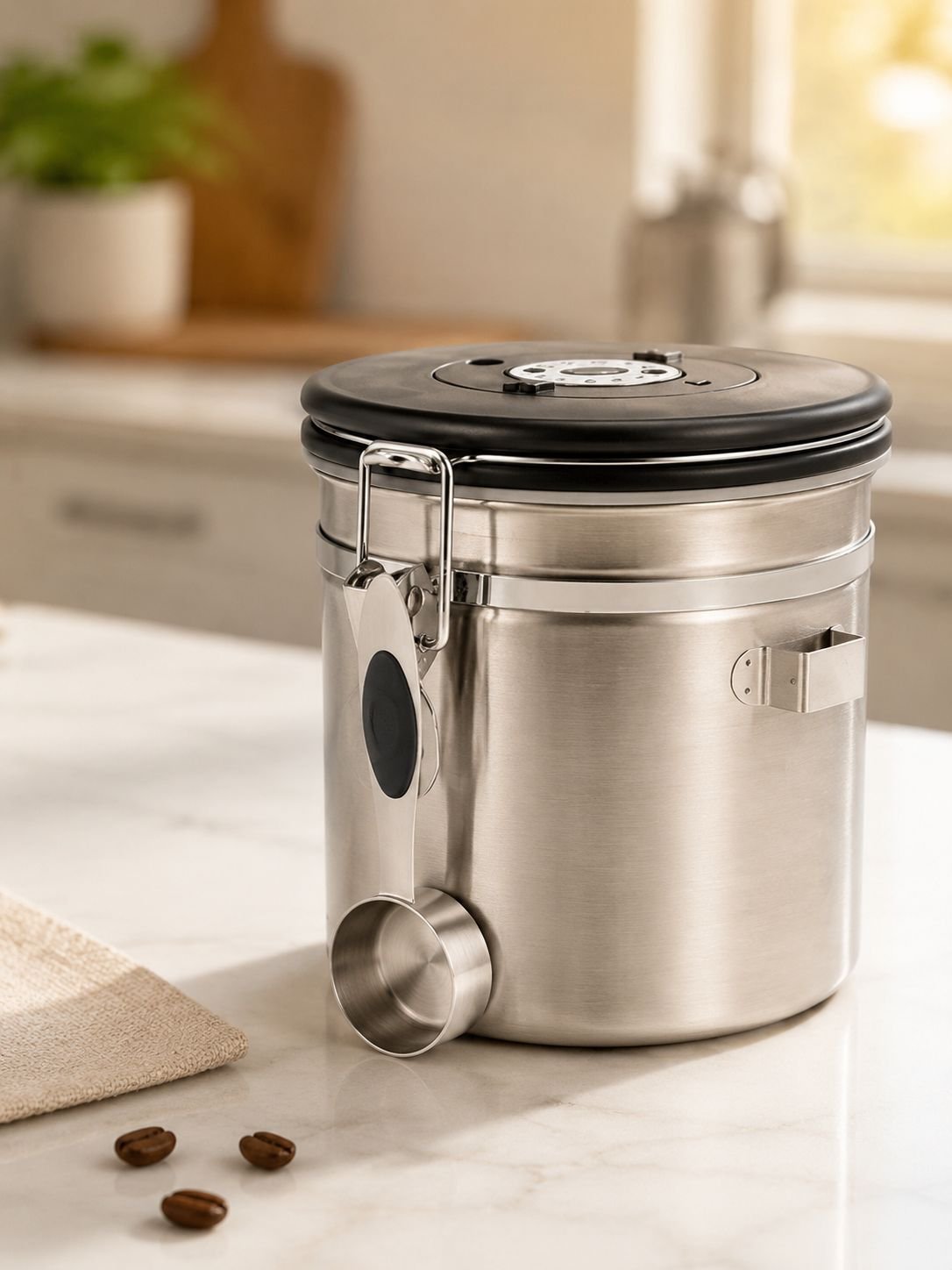 Boîte hermétique en acier inoxydable pour aliments secs