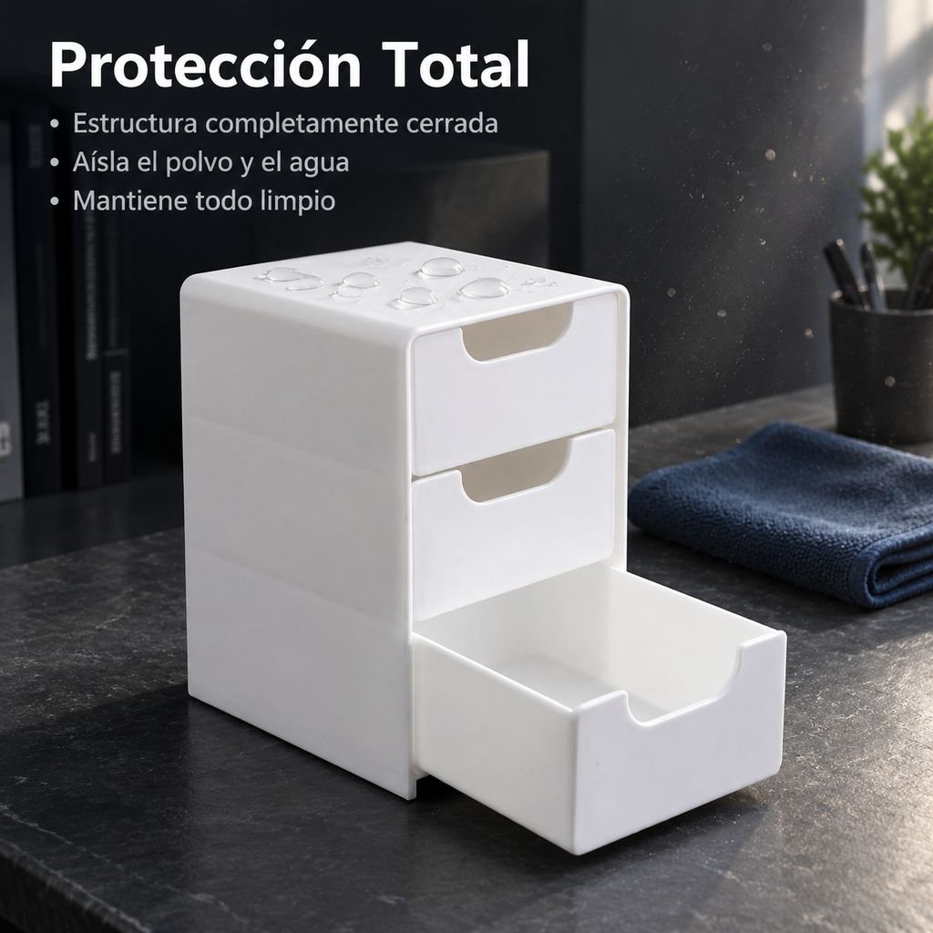 Caja de almacenamiento pequeña tipo cajón para escritorio