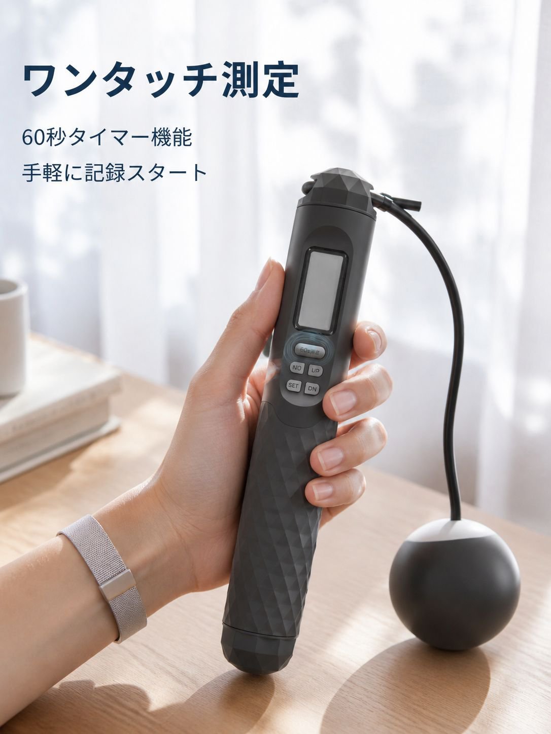 大画面表示スマート夜用縄跳び