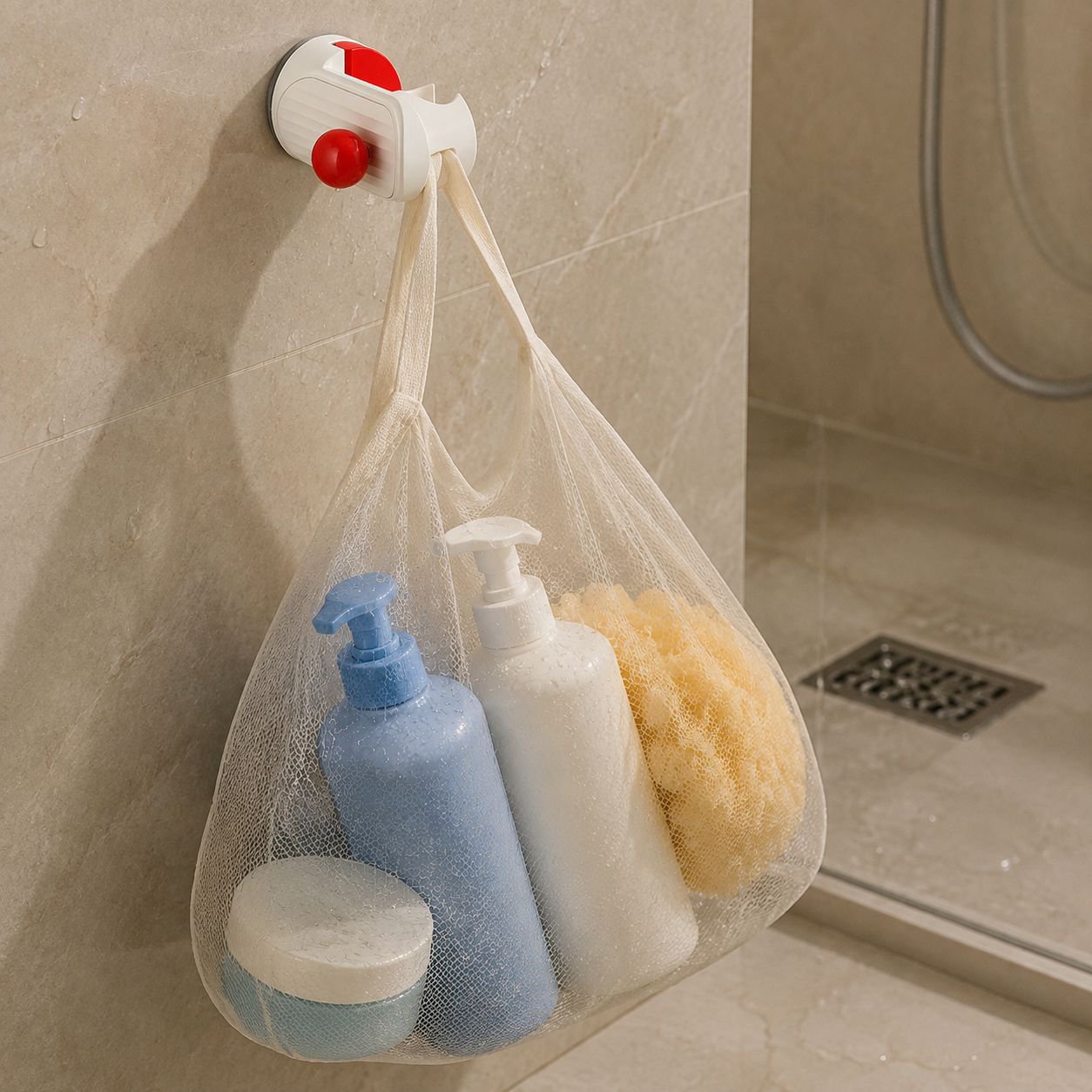 Strong suction cup shower holder for secure mounting