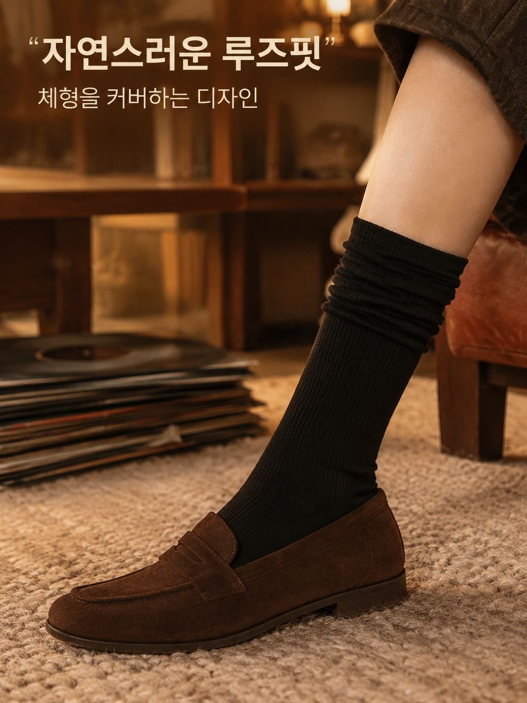 화이트 아이스 같은 실크 롱스타킹