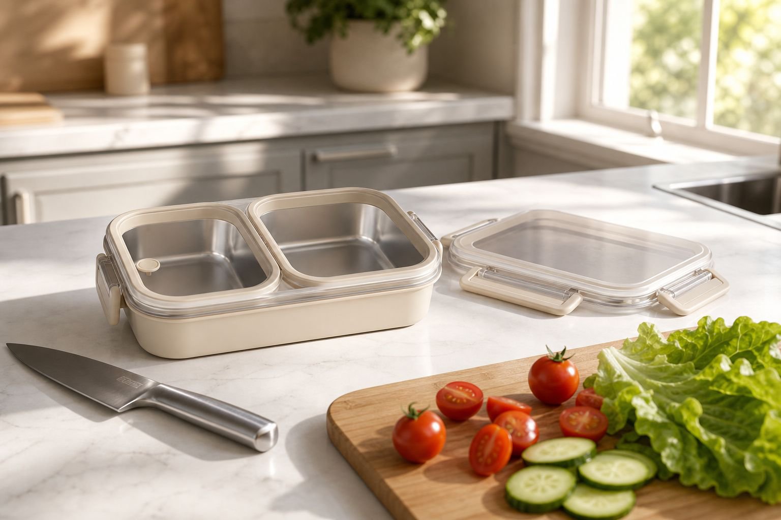 304 stainless steel lunch box with insulated design for fresh food