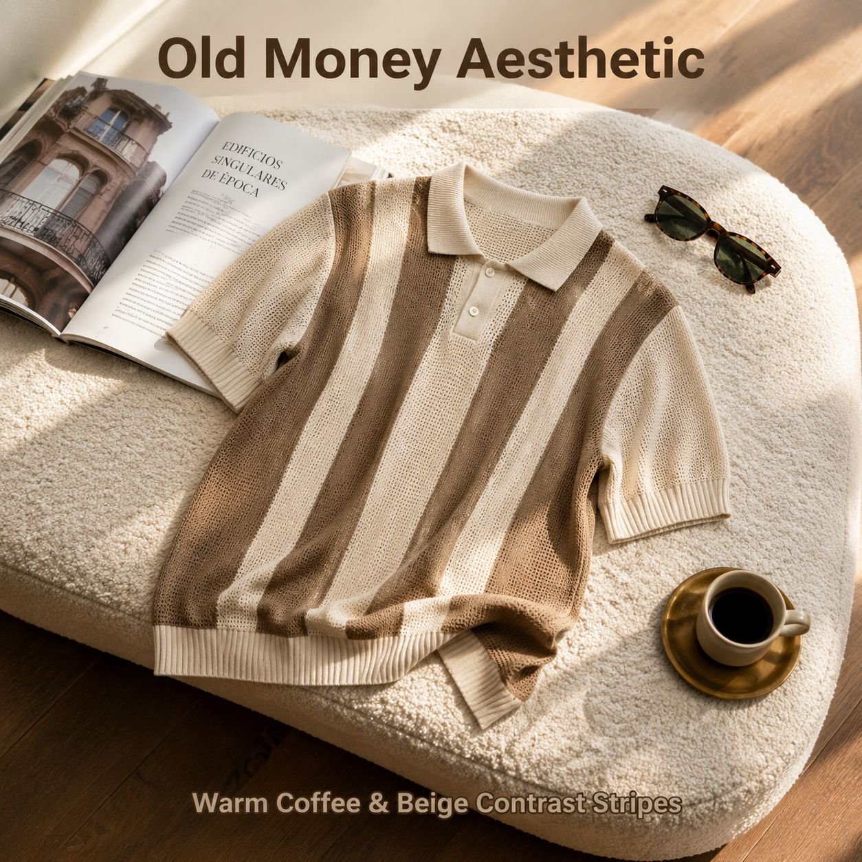 Men's Short Sleeve Knit Cardigan Airy Punch Collar Sweater