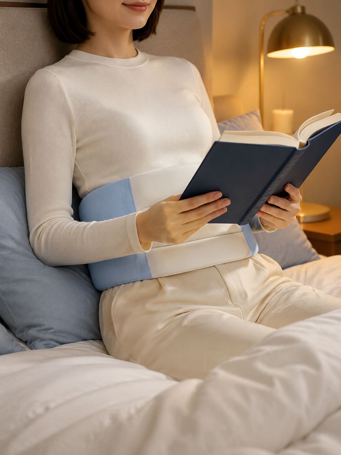 Almohada para prevenir dolor lumbar mientras se duerme