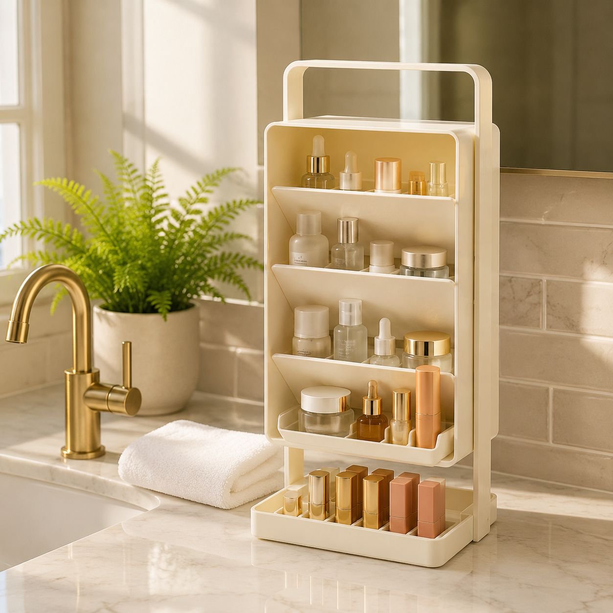 Nonslip Multipurpose Organizer Cleaning Utensils Shelf