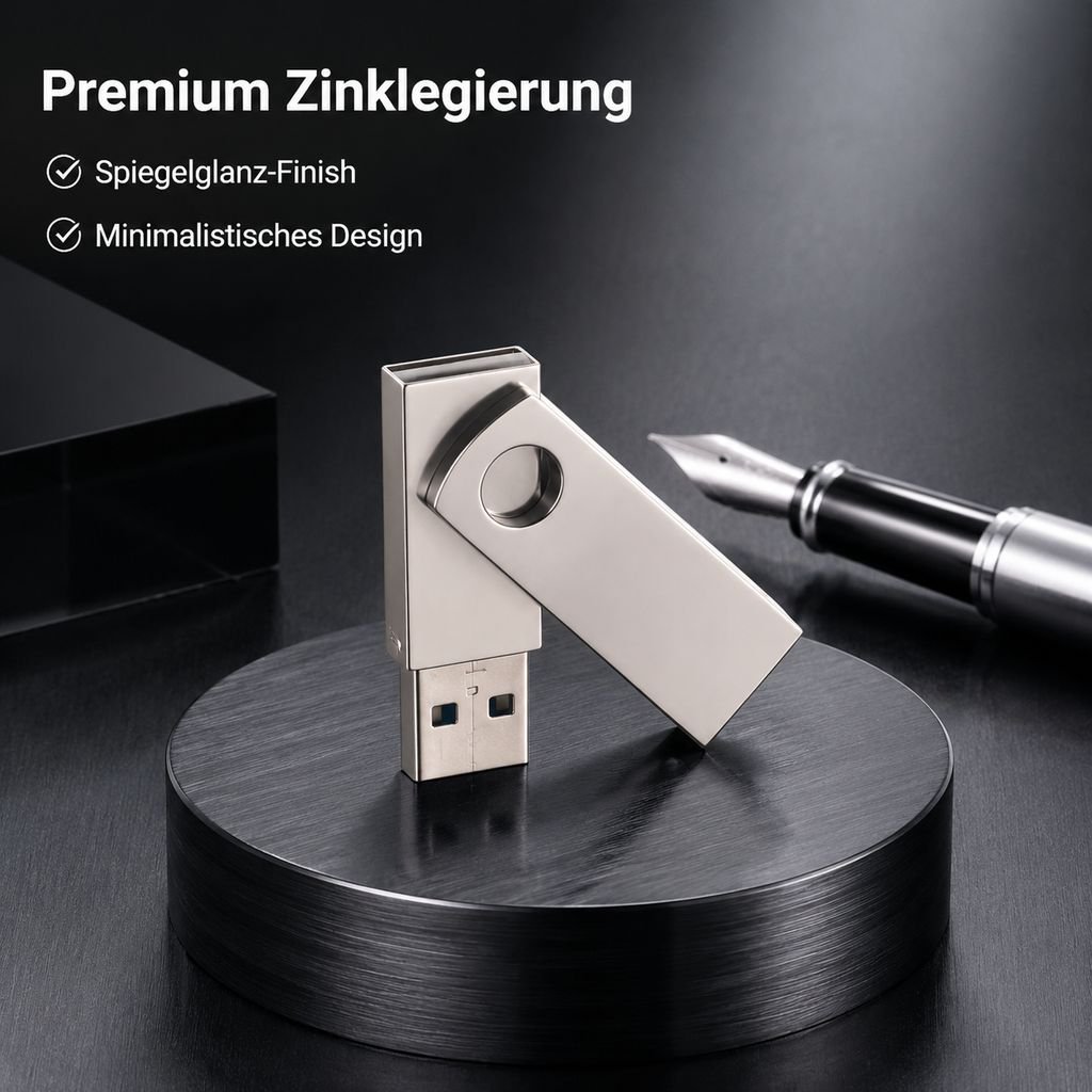 Metall-Dreh-USB-Stick Wasserdicht und tragbar