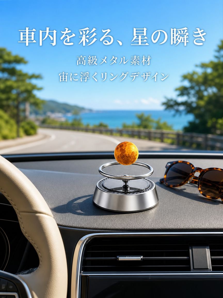 星型のソーラー式車用芳香剤