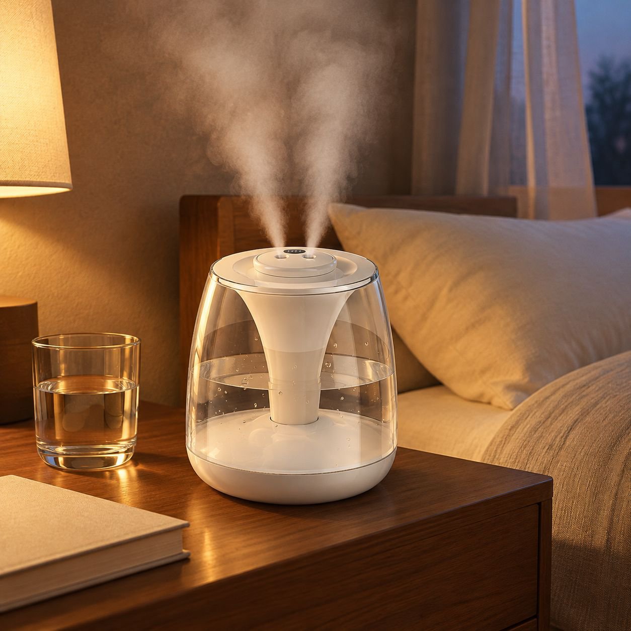 新型デュアルジェットミニ加湿器、屋内・家庭用ポータブルUSB加湿器、高ミスト出力。