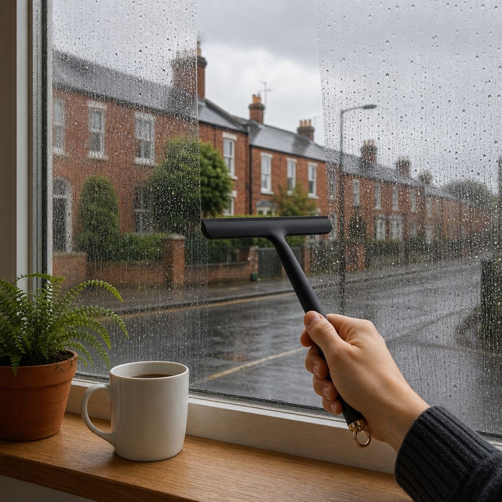 Multifunctional Plastic Glass Squeegee Spray Cleaning Brush