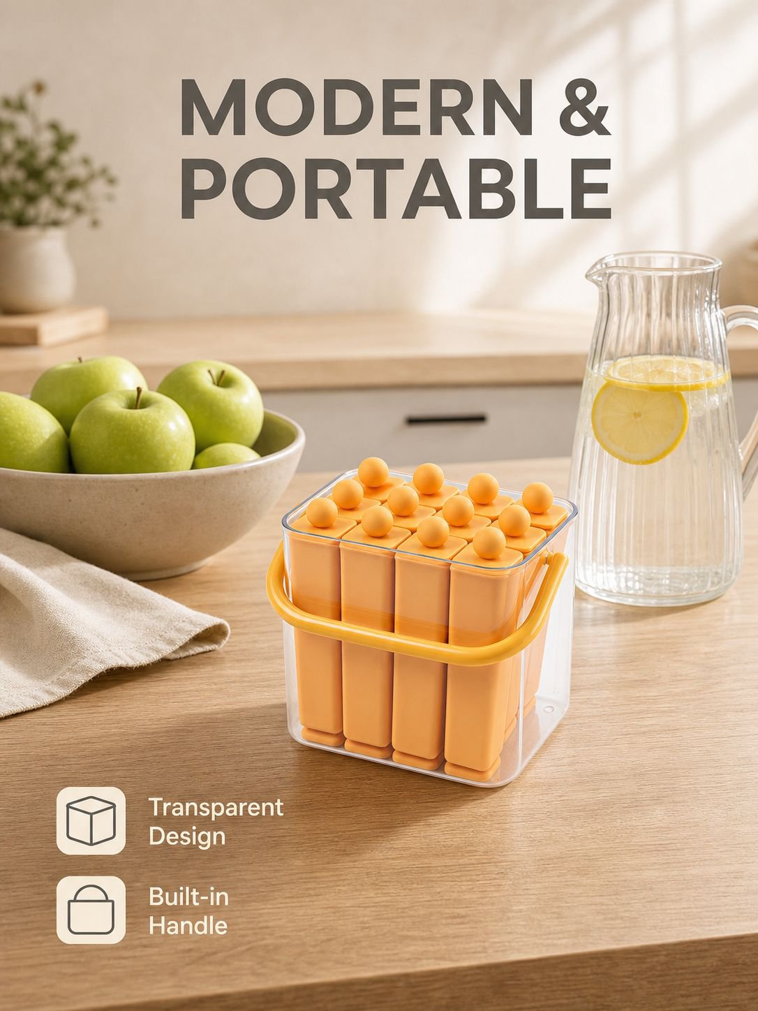 Large Homemade Ice Stick Tray for Household Use