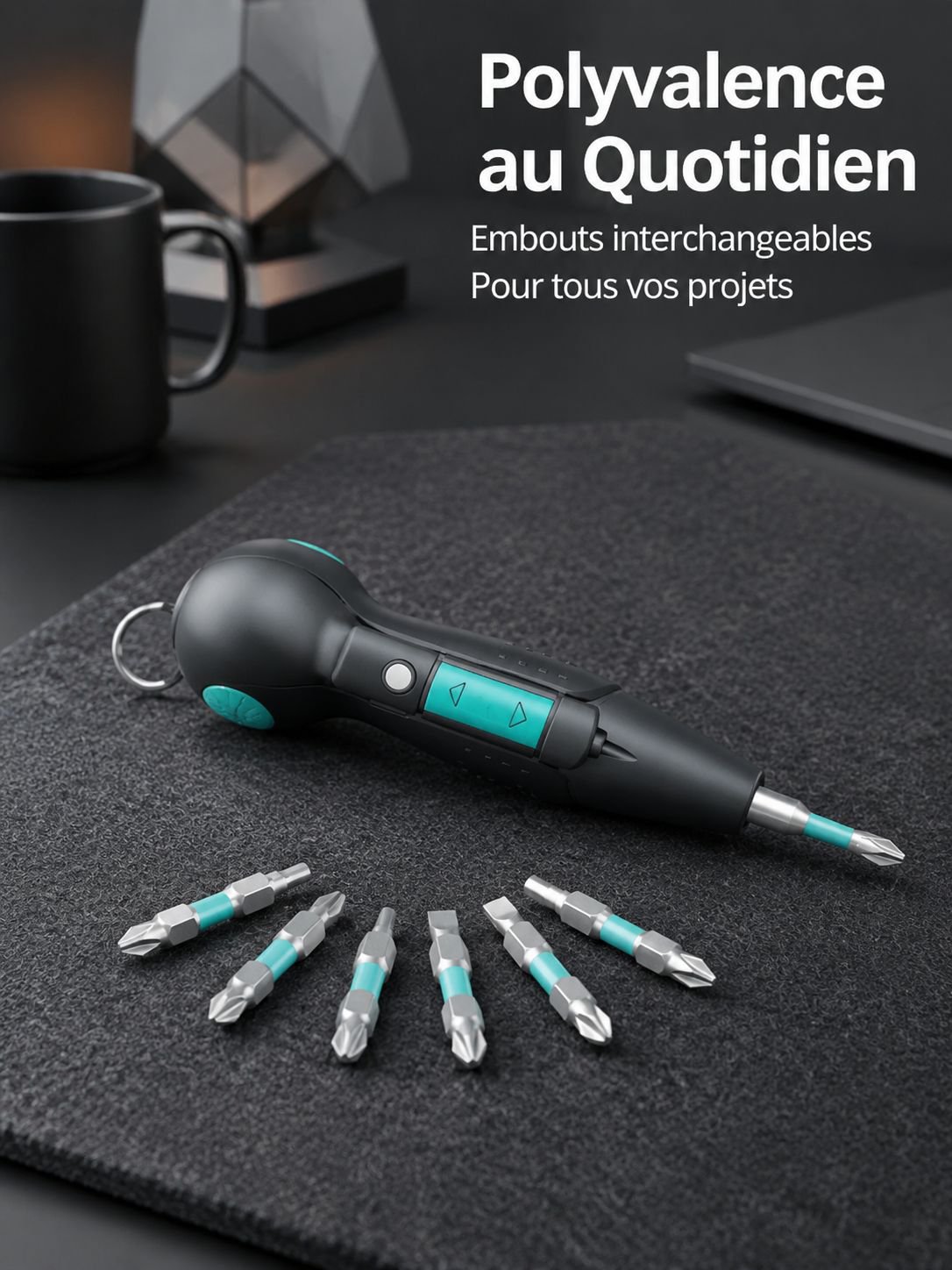 Mini tournevis électrique en forme de gourde