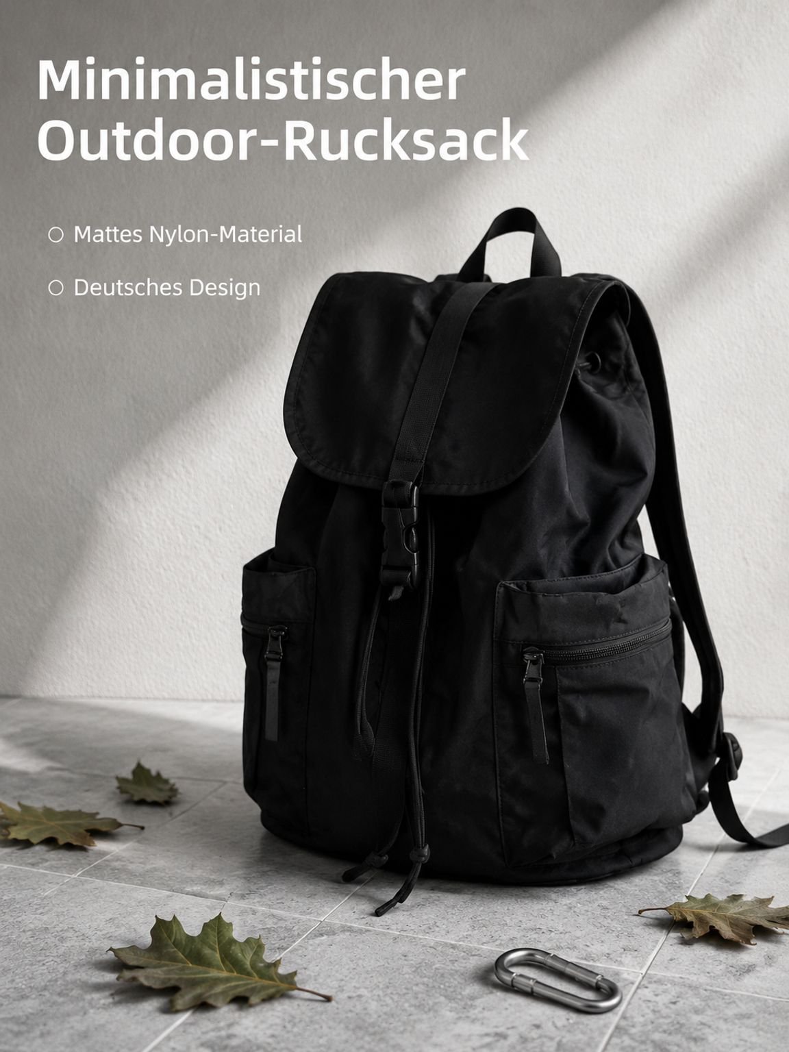 Großer Outdoor-Nylonrucksack, geeignet für Schule und Wandern