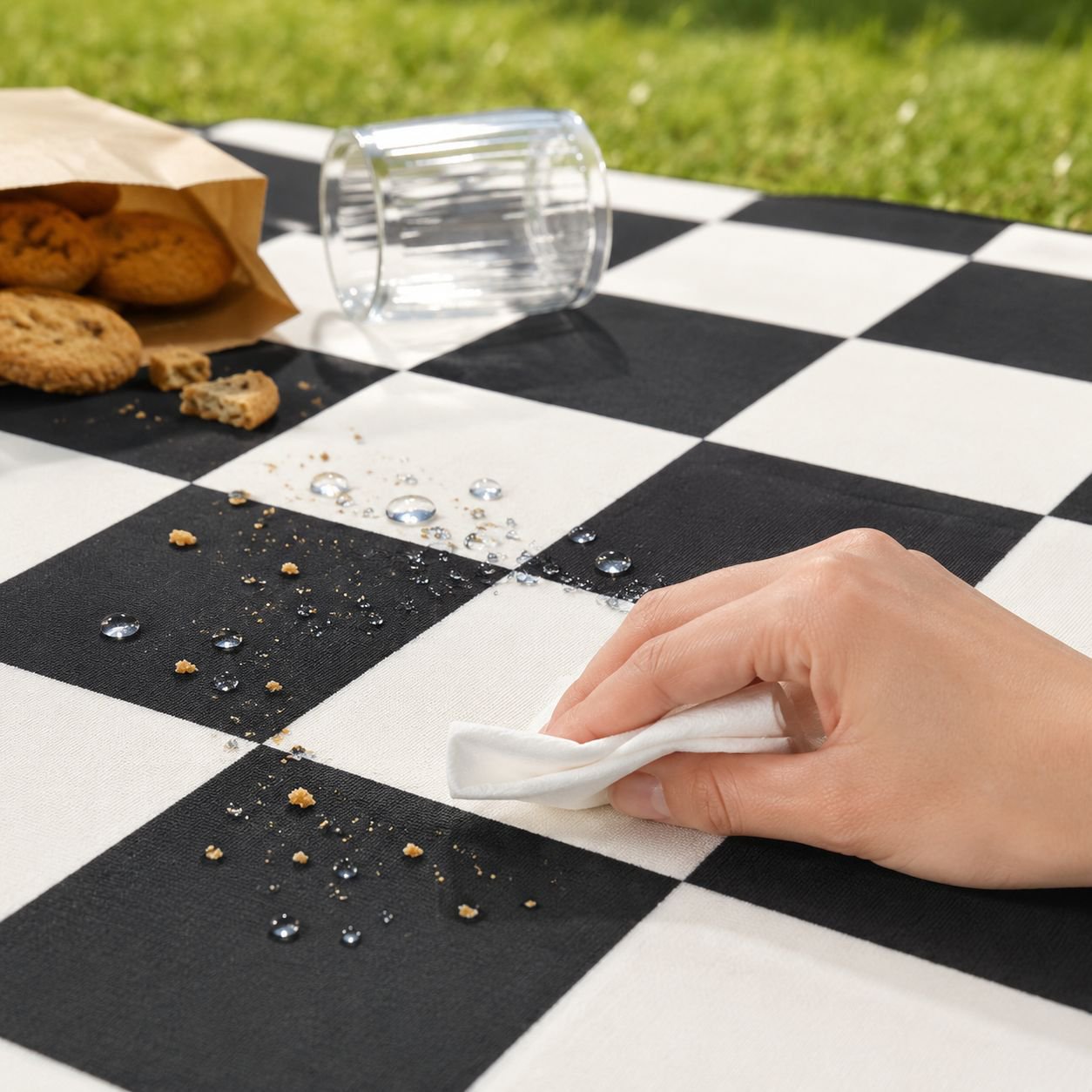 Tapis de pique-nique en toile, tapis résistant à l'humidité, tapis de camping épais et antiadhésif, 