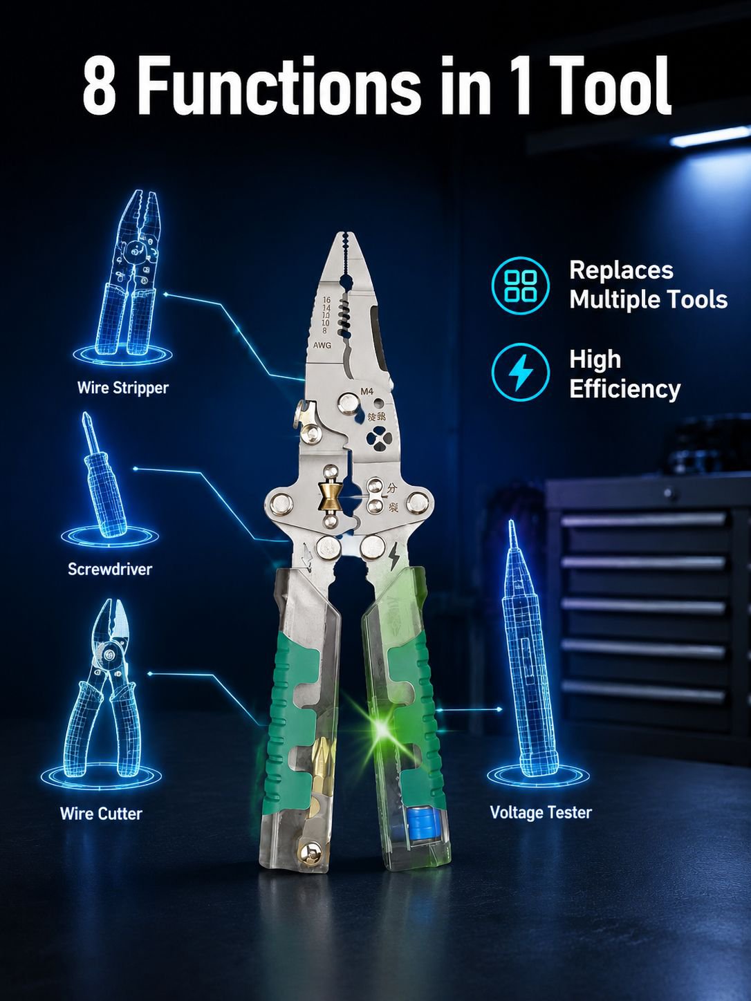 Folding test pen