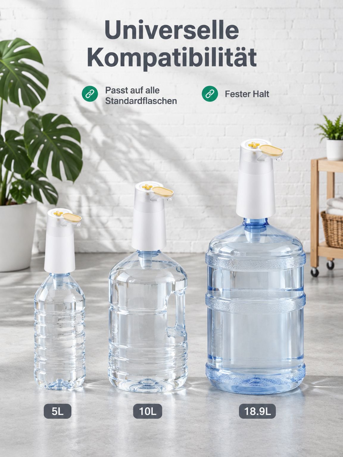 Pompe à eau électrique rechargeable pour bonbonne - Design oiseau