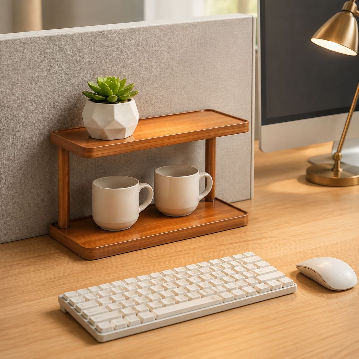 Workspace Cup Storage Rack Multi-purpose Desktop Mug Holder