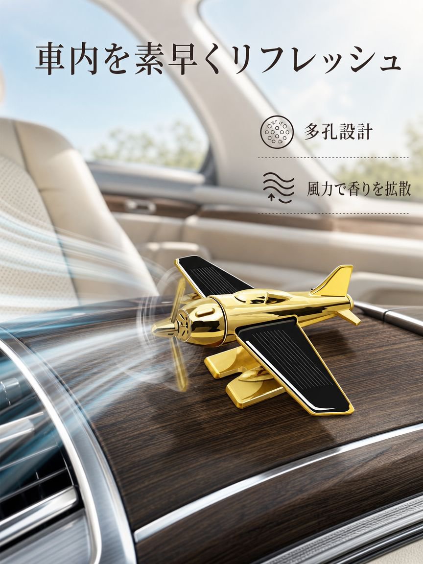 飛行機型の車用フレグランス