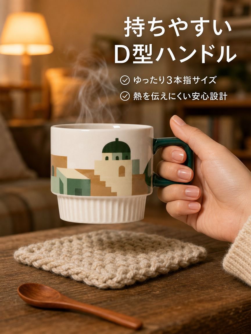 モランディ色のマグカップ