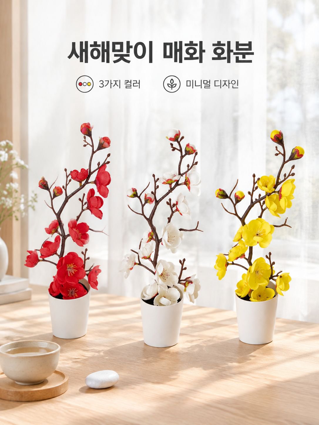 드라이플라워 풍경 장식