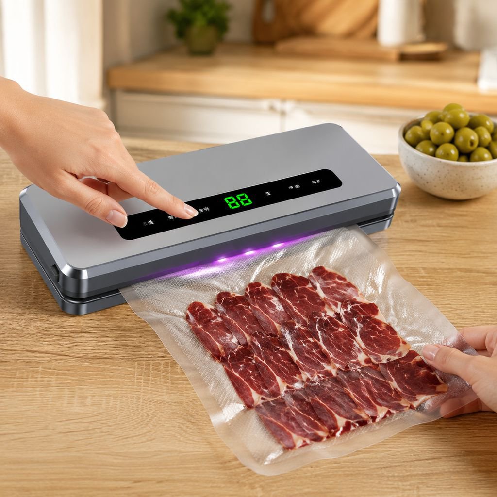 Máquina envasadora de alimentos JMY, selladora de bolsas al vacío para uso doméstico pequeña