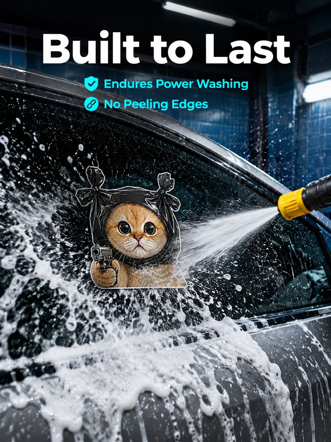 Gangster Cat and Dog Decorative Waterproof Stickers