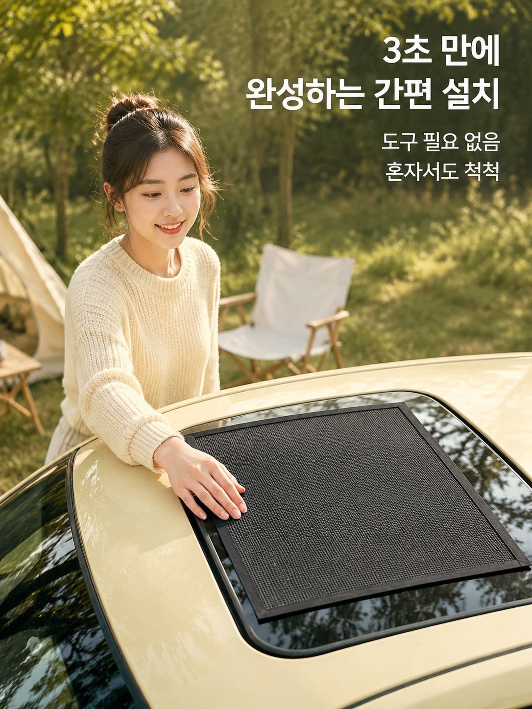 차량용 모기장으로 쾌적한 실내 환경 연출